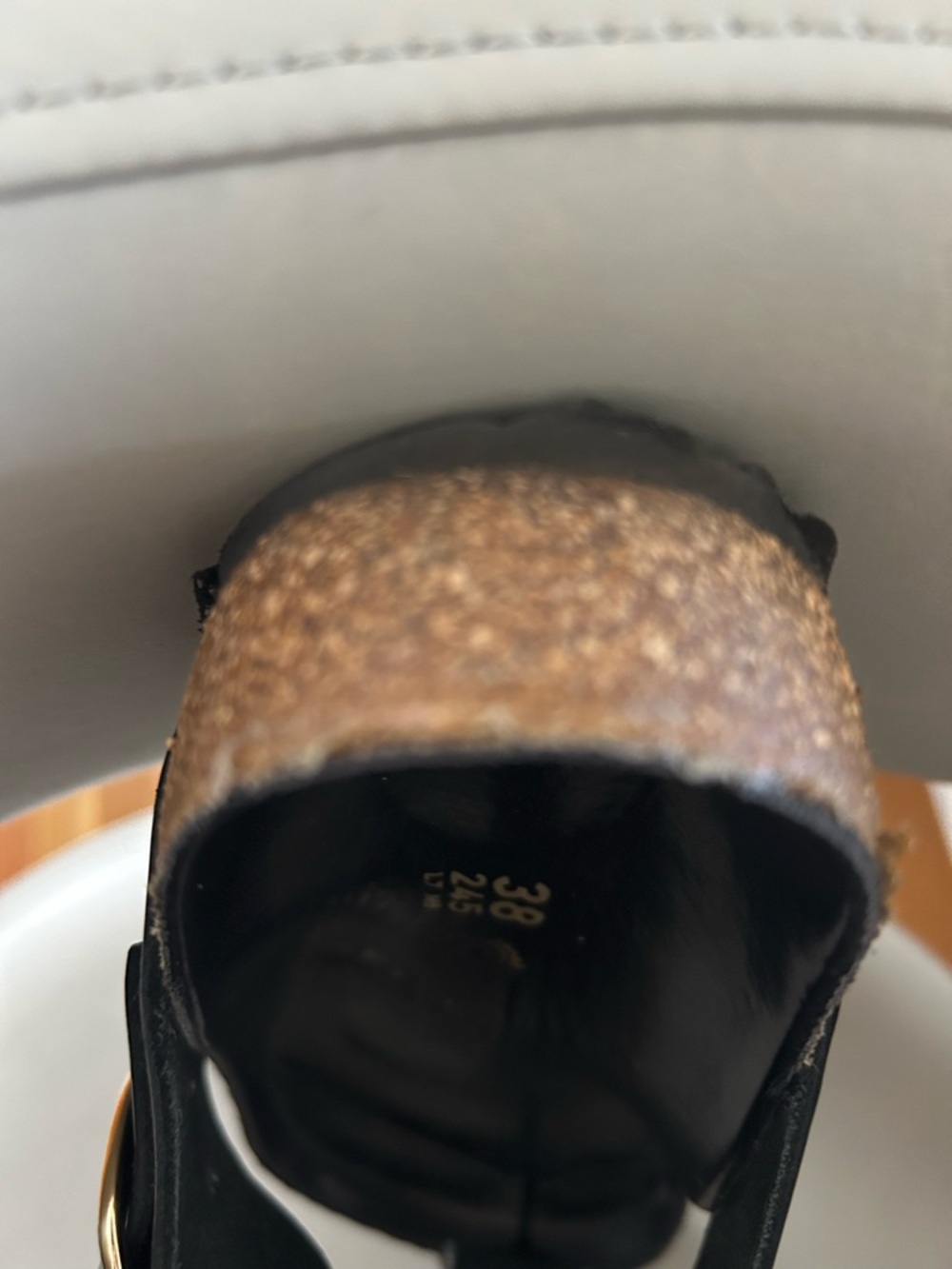 Birkenstock -Black Leather Big Buckle - Picture 4 of 5